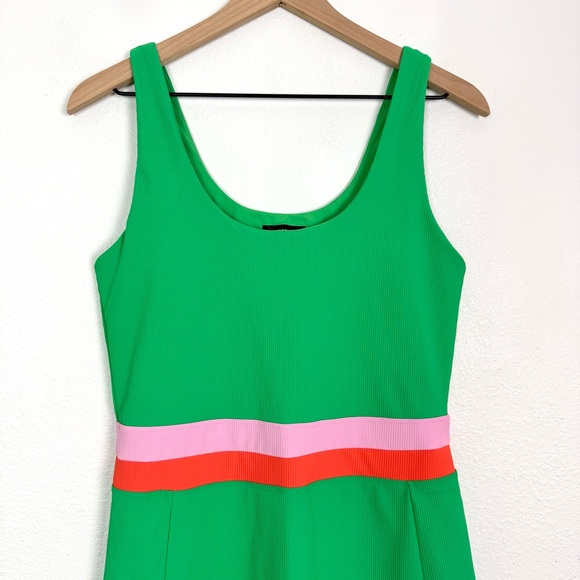 Beach Riot Remi Ribbed Tennis Dress Island Green Pink Size Large - Picture 4 of 8